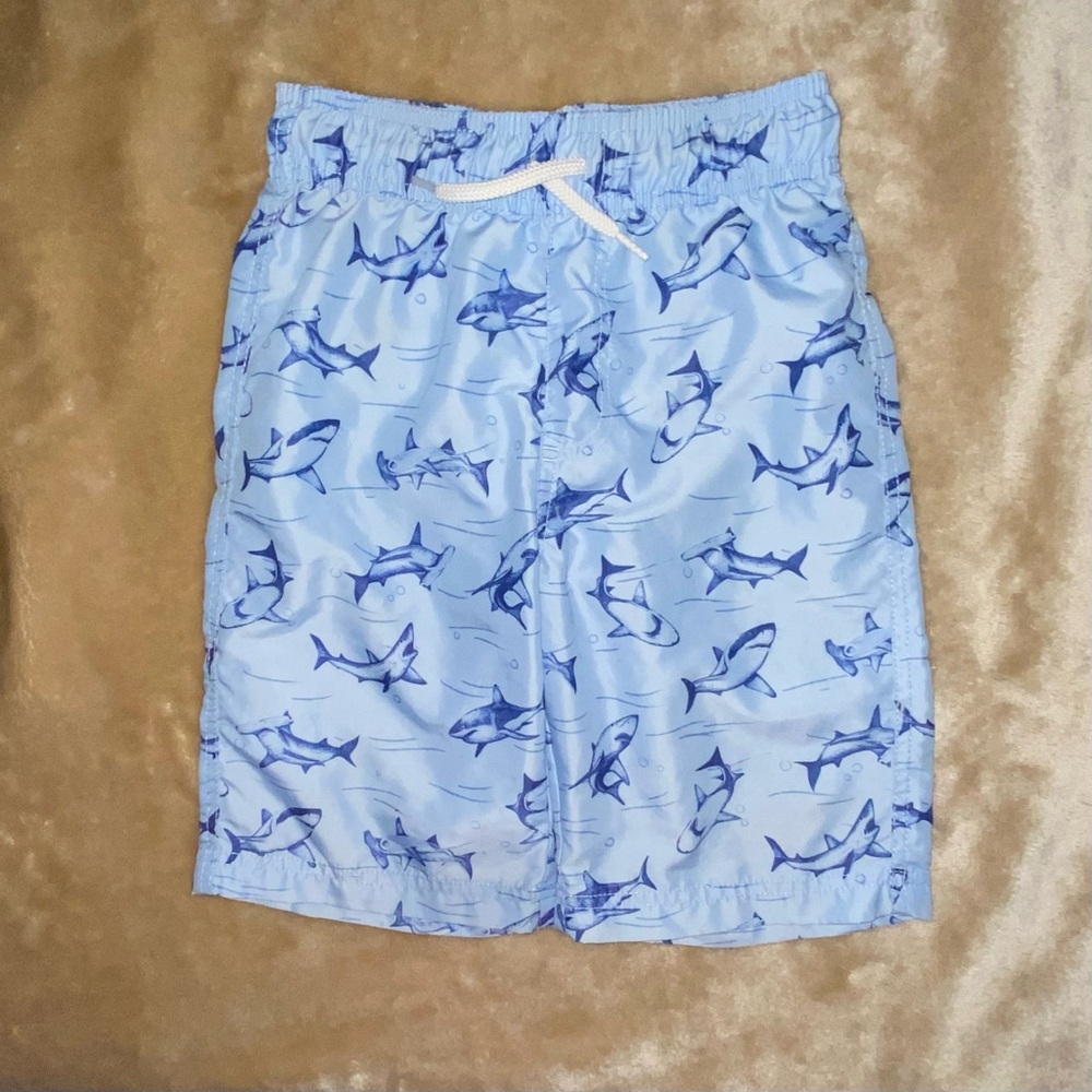 Shark Print Swim Shorts
